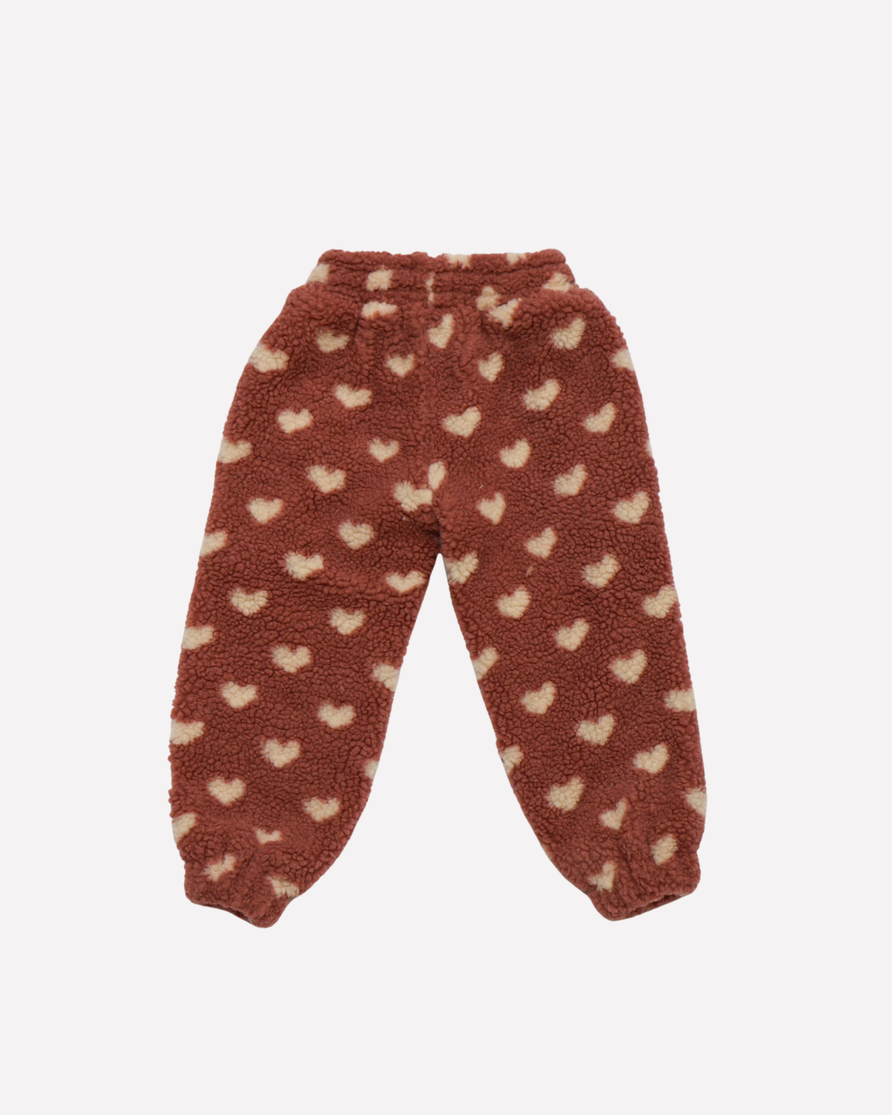 Ella and Rapha Teddy Heart pantaloni bimba rosa beige