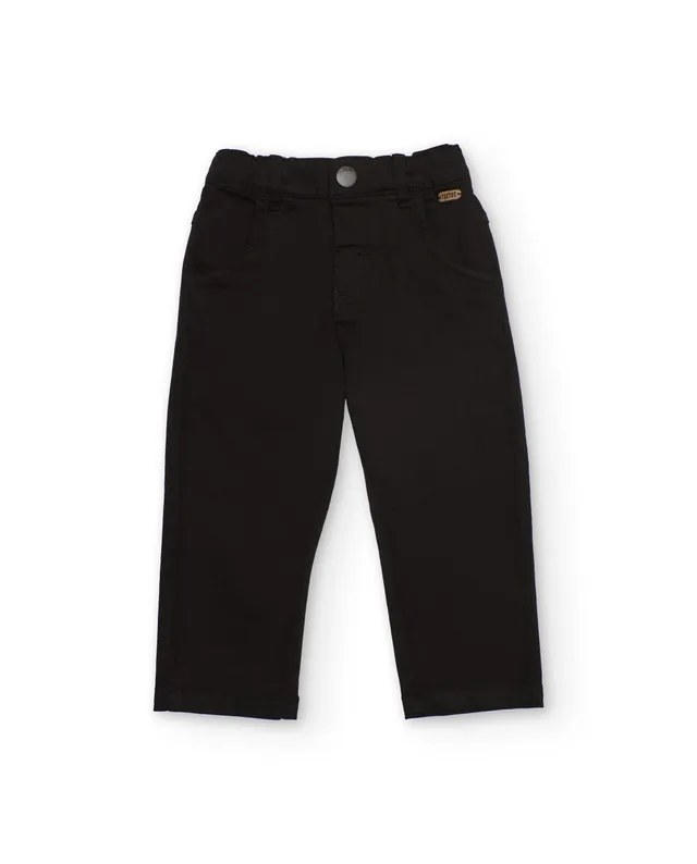 Tuc Tuc Pantaloni Bambino Neri Taglio Dritto