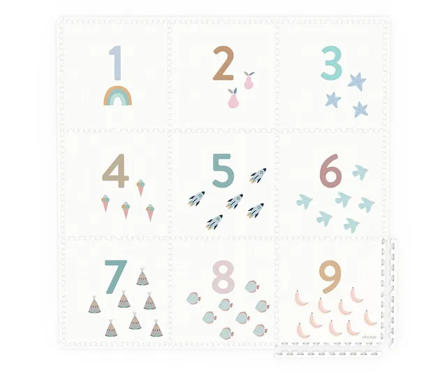 Play&Go Playmat Numbers tappeto puzzle 180x180 cm