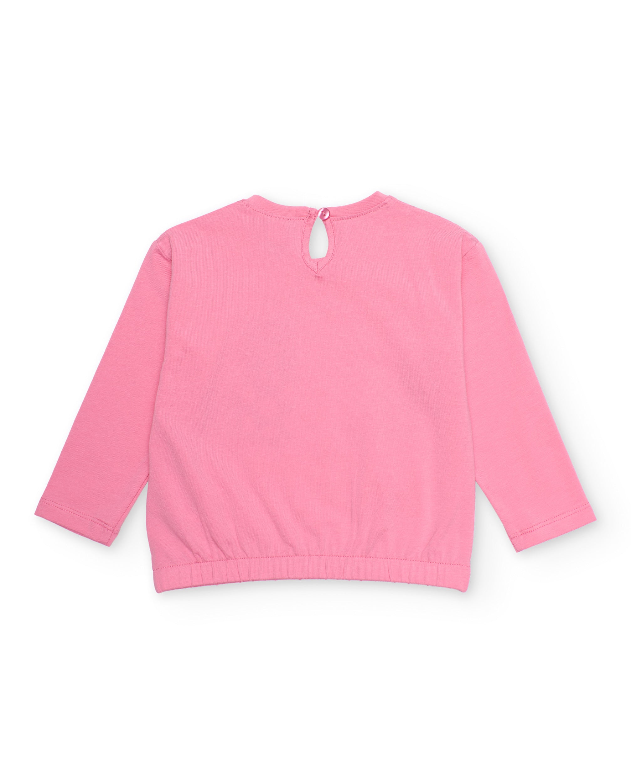 Tuc Tuc maglietta bimba manica lunga rosa dinosauro paillettes