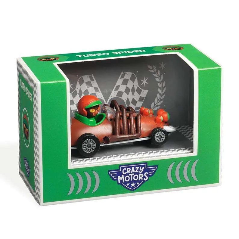 Djeco Crazy Motors Turbo Spider macchinina vinile da collezione