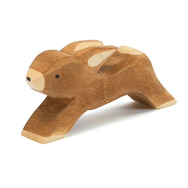 Ostheimer Coniglio che corre figura in legno 3,5 cm