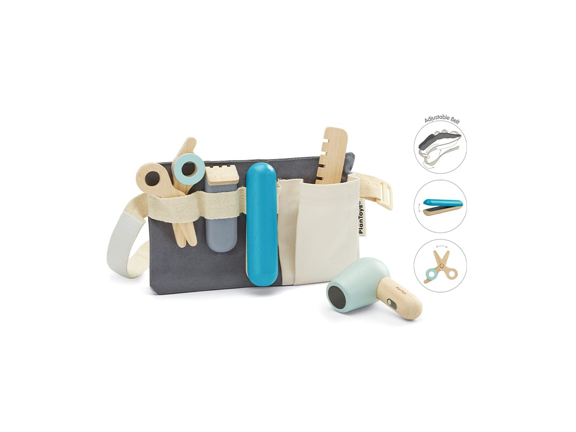 Plan Toys Hair Dresser Set gioco parrucchiere in legno