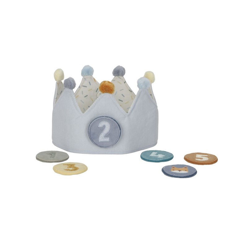 Little Dutch corona compleanno bambino blu numeri 1-5