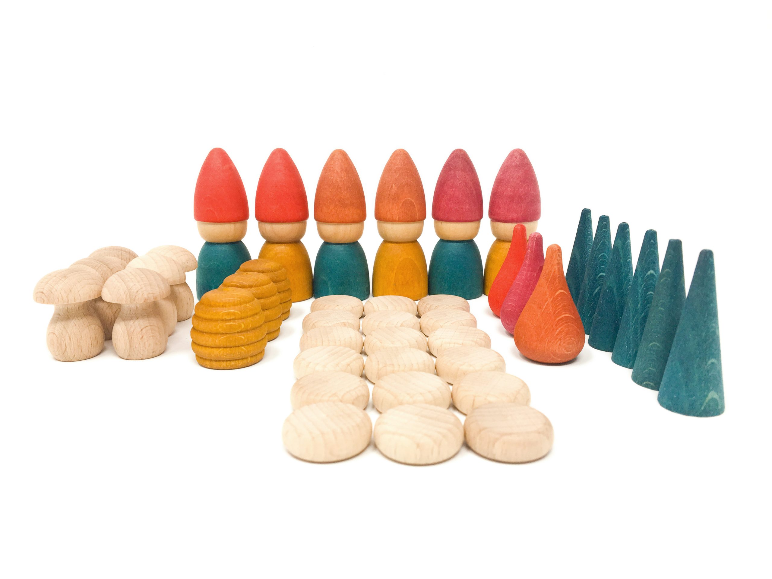 Grapat Nins Tomten set gioco del bosco in legno 36 pezzi