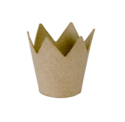 Décopatch Corona cartapesta 8 cm kraft
