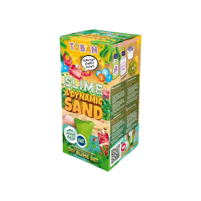 Tuban Slime Dynamic Sand kit slime verde fai da te