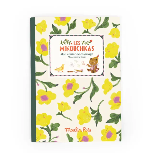 Moulin Roty Les Minouchkas quaderno da colorare 20x28 dai 4 anni