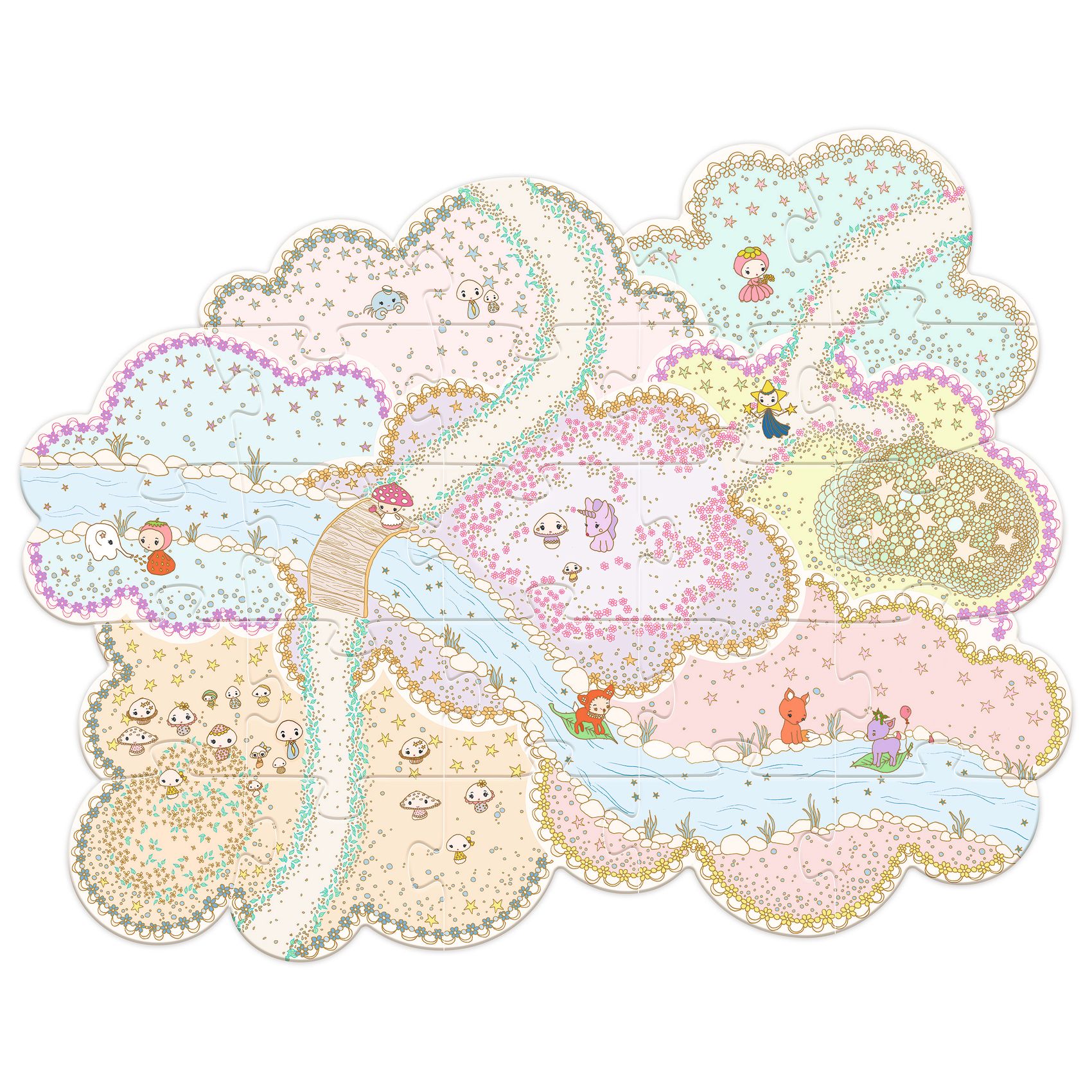Djeco Puzzl'Up Mini mondo Lily & Polo puzzle 24 pezzi