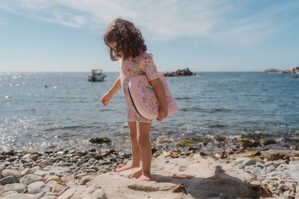 Little Dutch Sirene costume intero rosa UPF40+