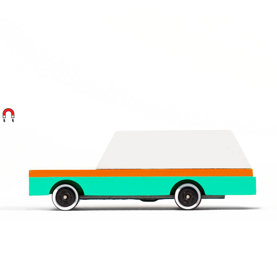 Candylab Candycar Teal Wagon Macchinina in Legno