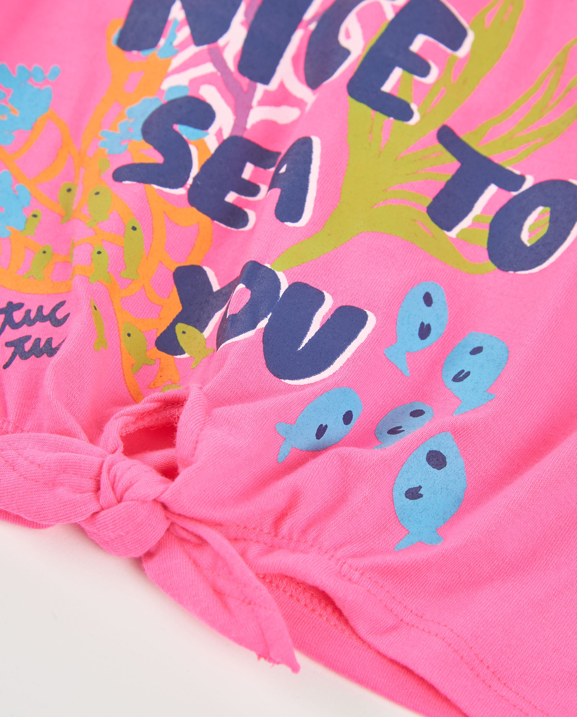 Tuc Tuc t-shirt bambina mare nodo rosa