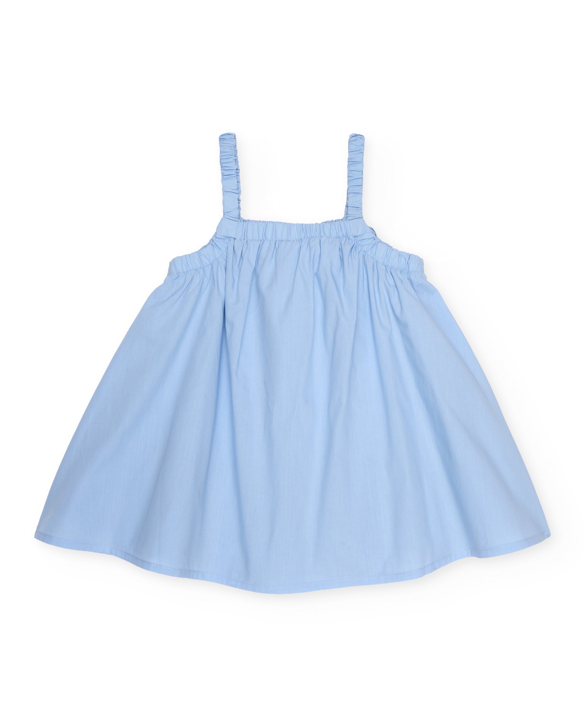 Tuc tuc Vestito bambina tessuto azzurro fiore