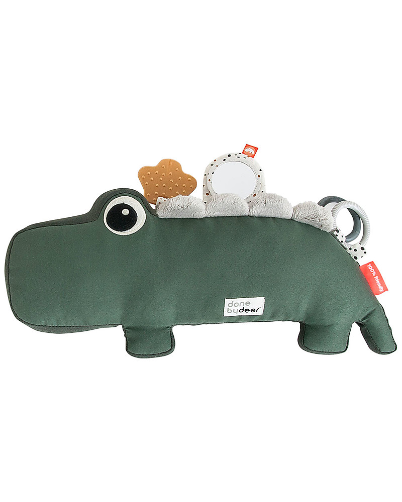 Done by Deer Croco cuscino tummy time verde