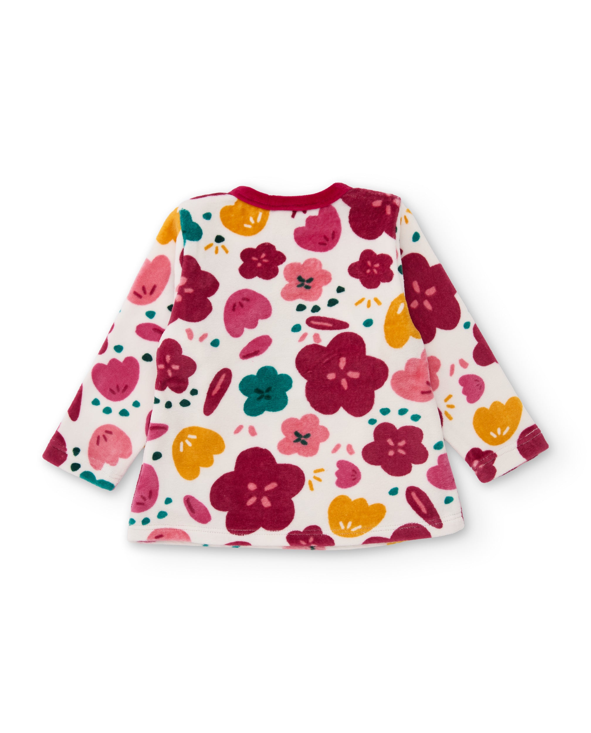 Tuc tuc completo neonata bordeaux stampa fiori