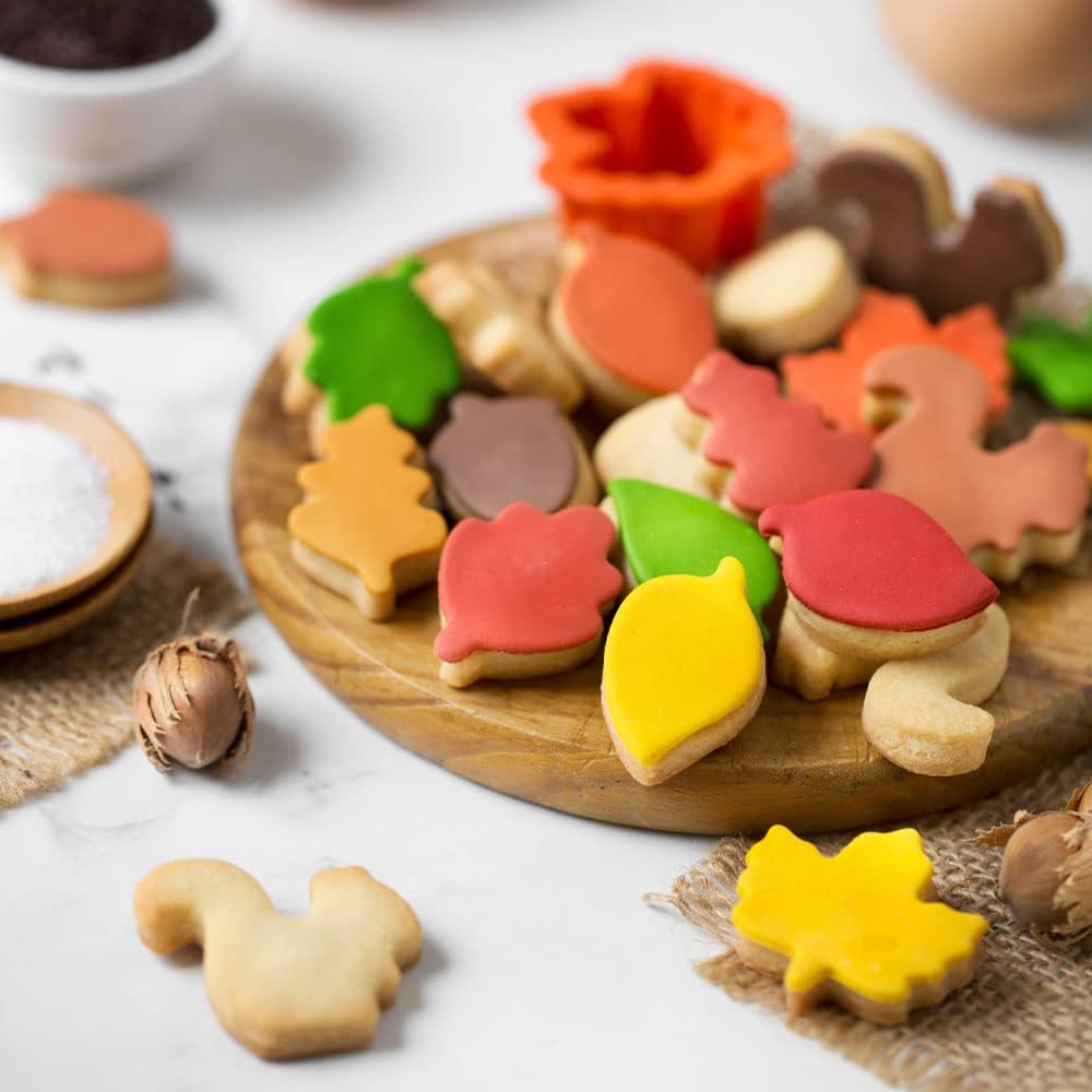 Set 6 Mini Tagliapasta Autunno per Biscotti 4 cm