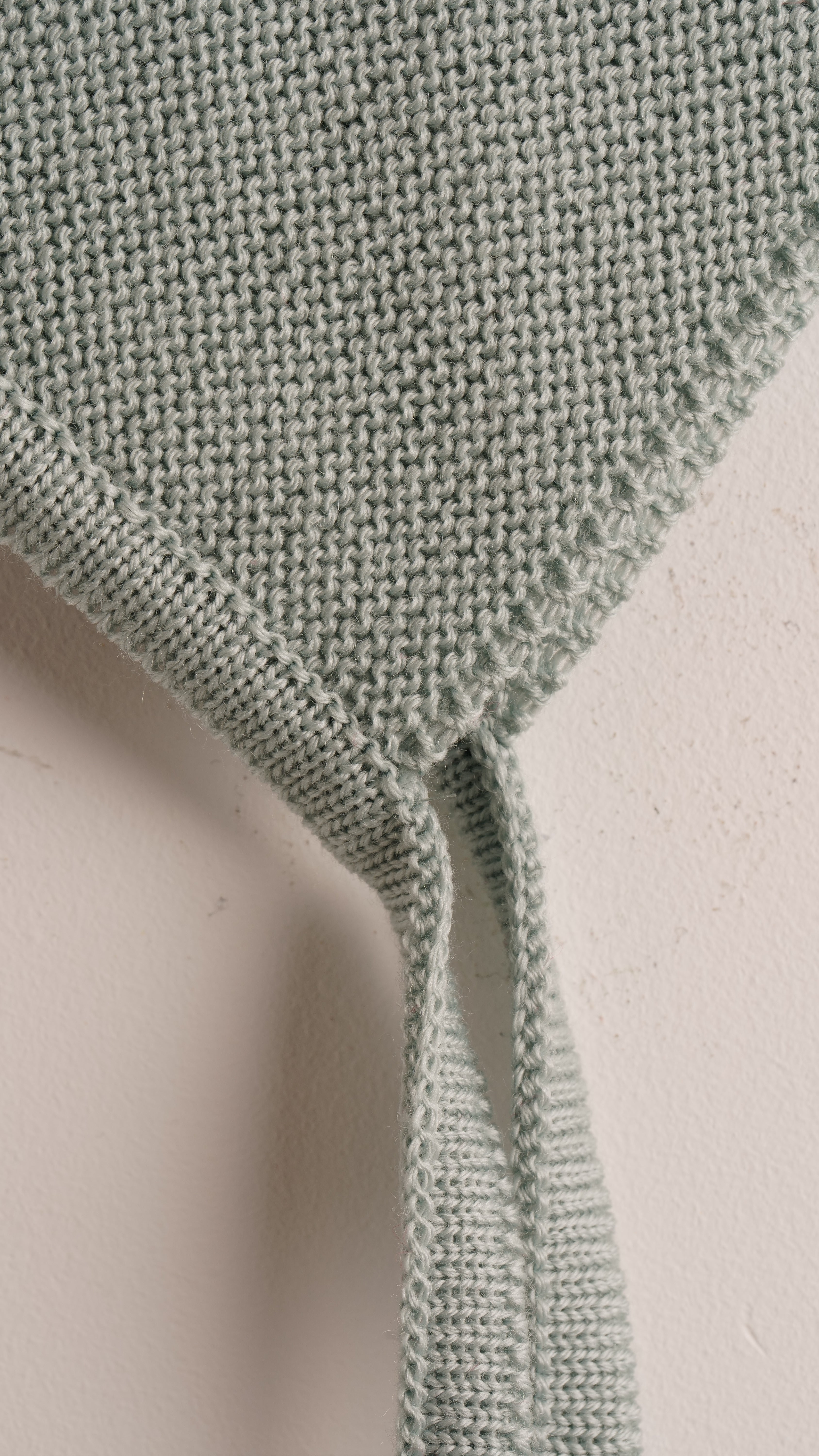 Babyhood cuffia lana merino verde neonato