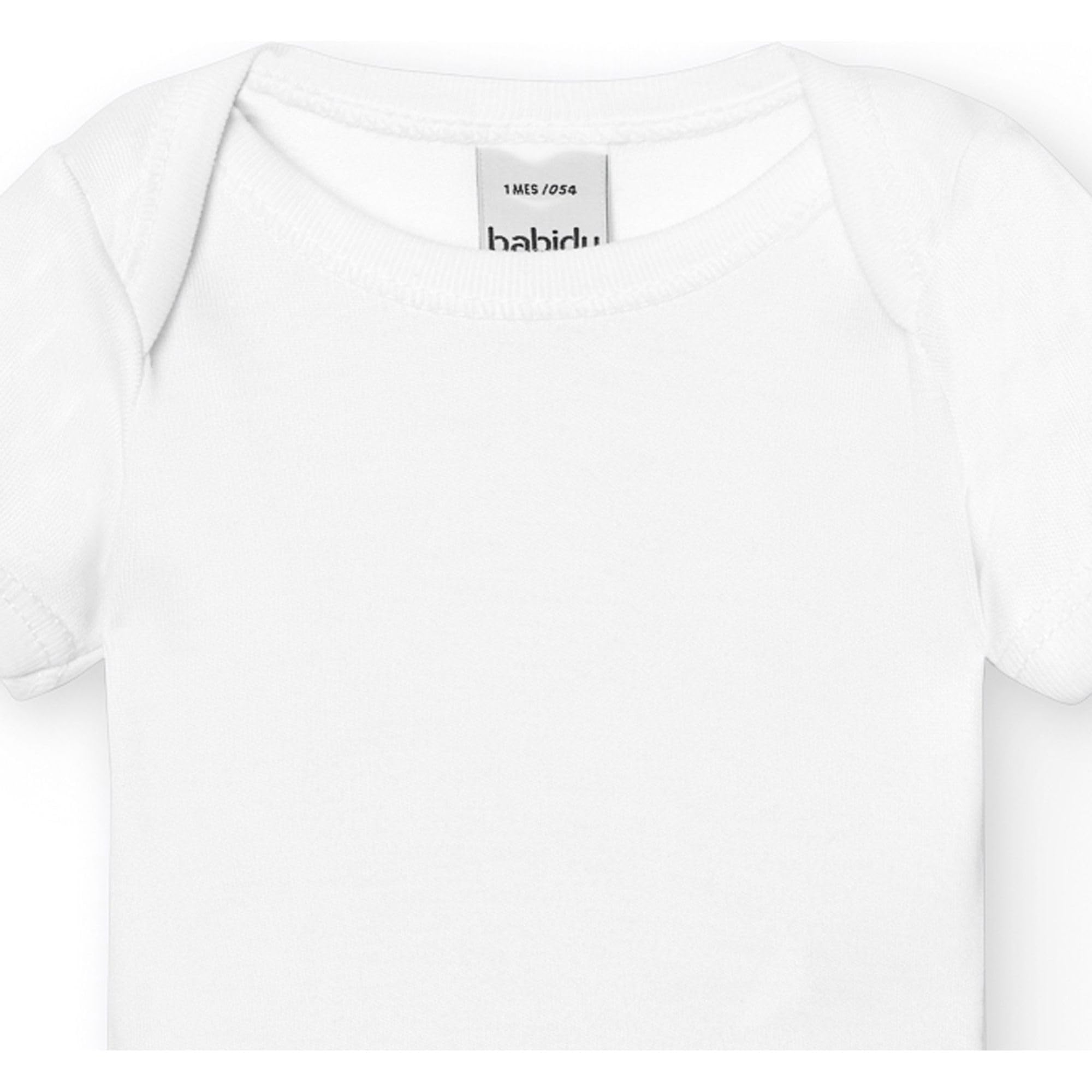 Babidu Bambù body neonato bianco 9 mesi maniche corte