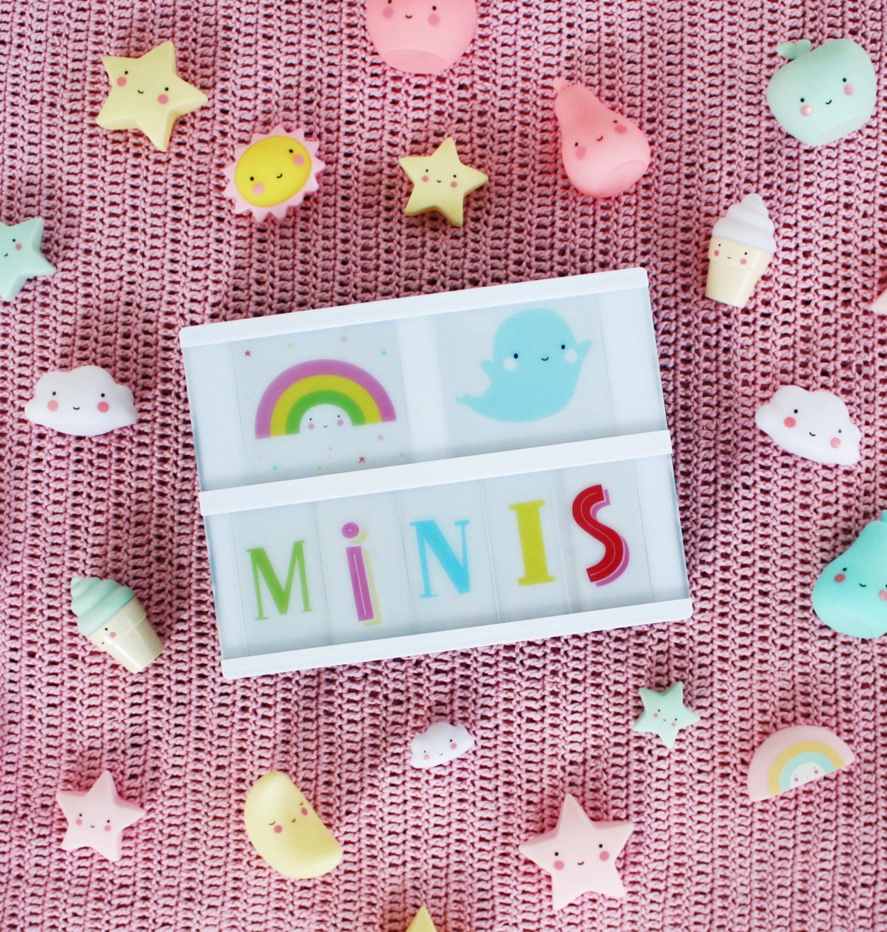 Little Lovely Company sole luna arcobaleno mini figure 3 pezzi