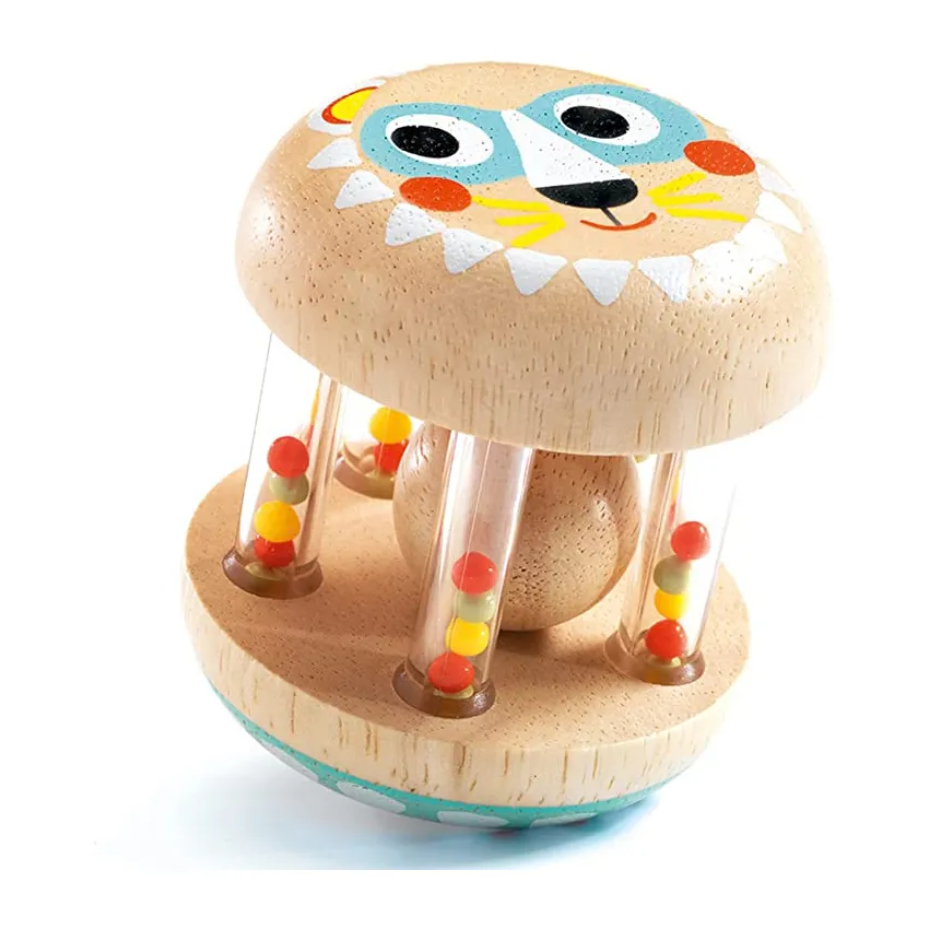 Djeco BabyShaki sonaglio gabbietta legno 4 mesi