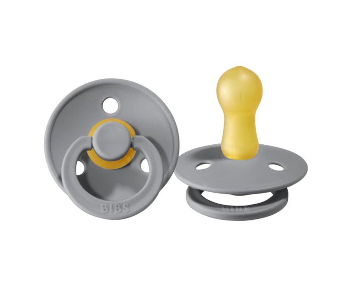 BIBS Colour Round ciuccio caucciù pack 2 sage cloud