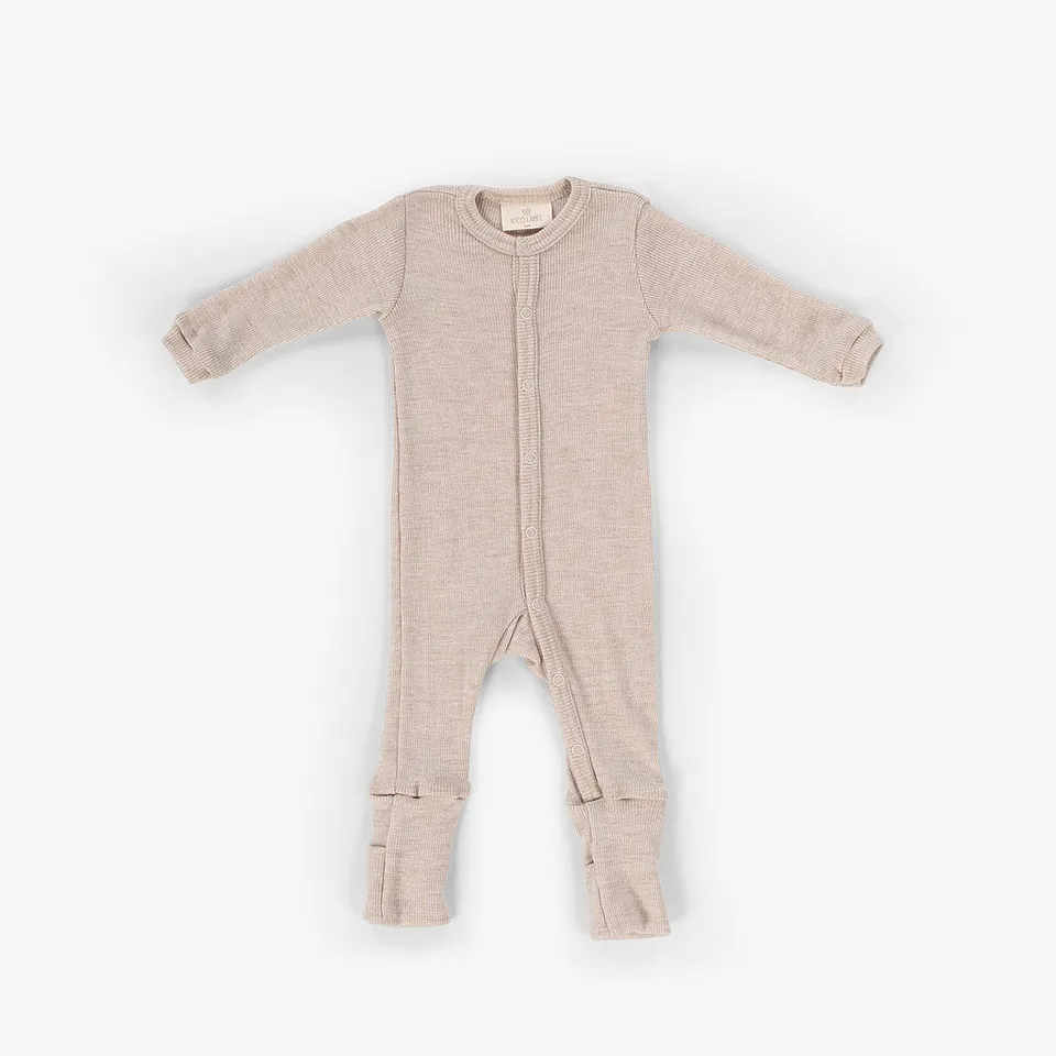 Kico Label tutina con piedini lana merino termica