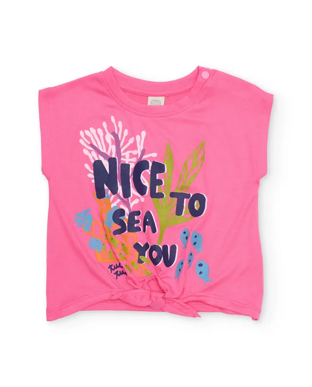 Tuc Tuc t-shirt bambina mare nodo rosa