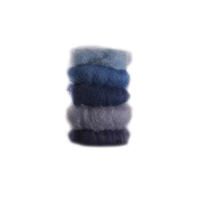 Märchenwolle Lana delle fiabe lana vergine blu 50 g 5 colori