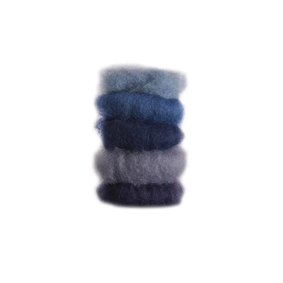 Märchenwolle Lana delle fiabe lana vergine blu 50 g 5 colori