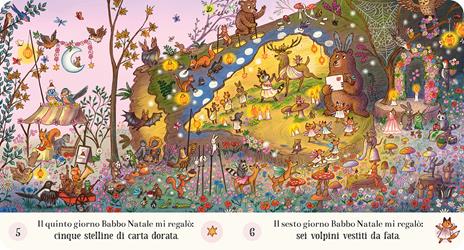 Emme Edizioni Dodici giorni a Natale libro cartonato 14 pagine