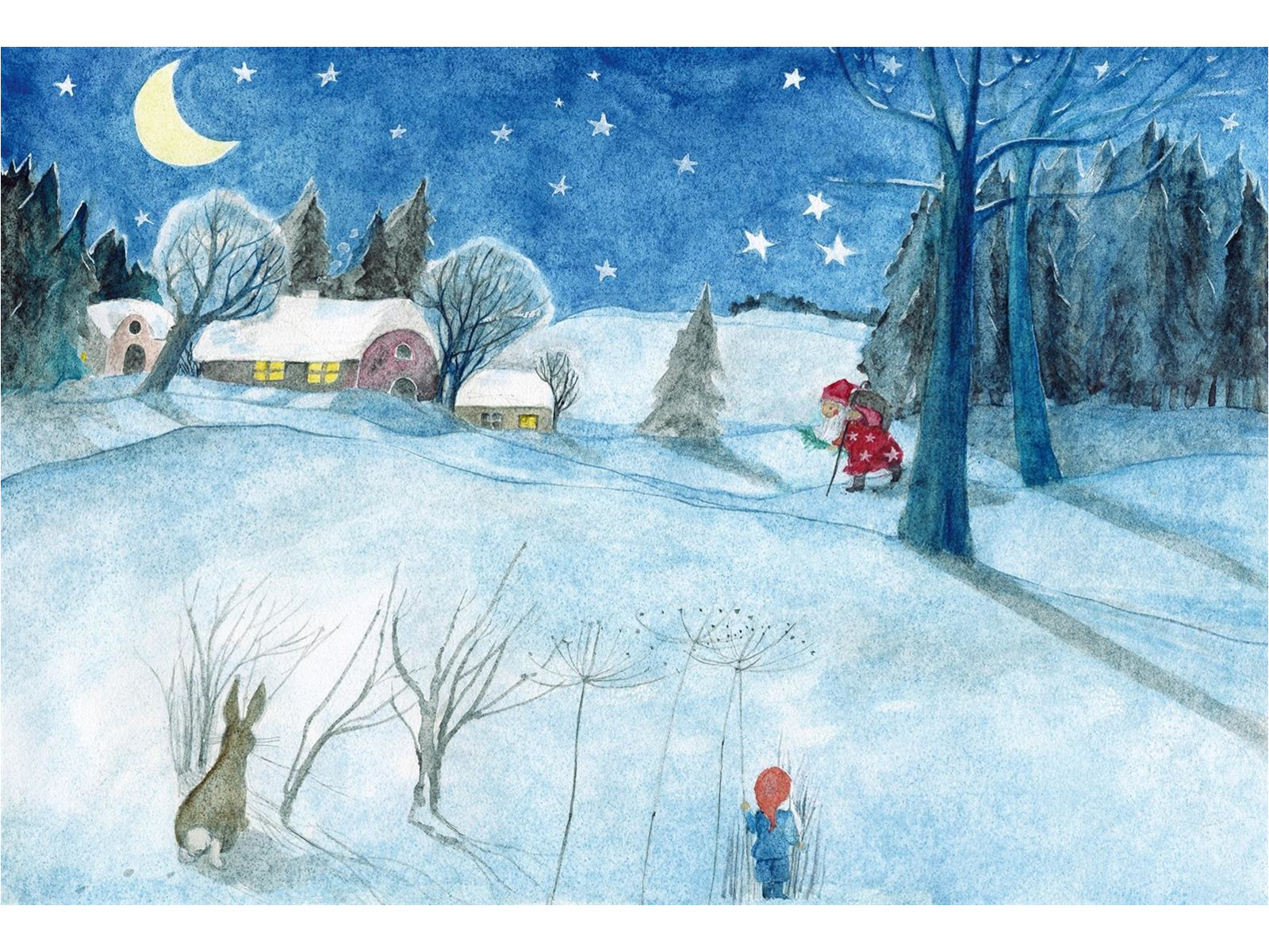 Ott-Heidmann Inverno libro cartonato silent book cerca e trova