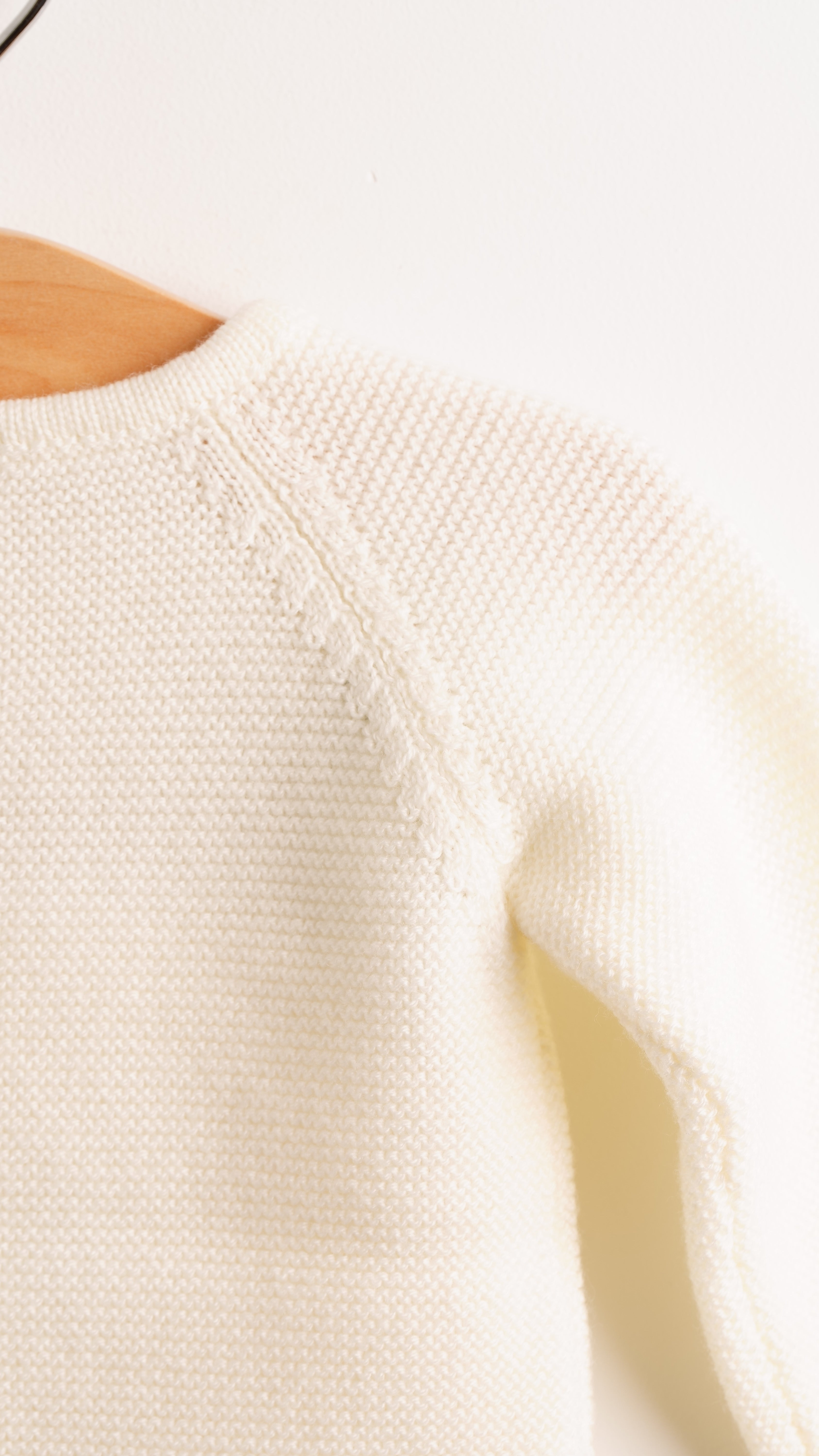 Babyhood lana merino giacca neonato avorio termoregolante