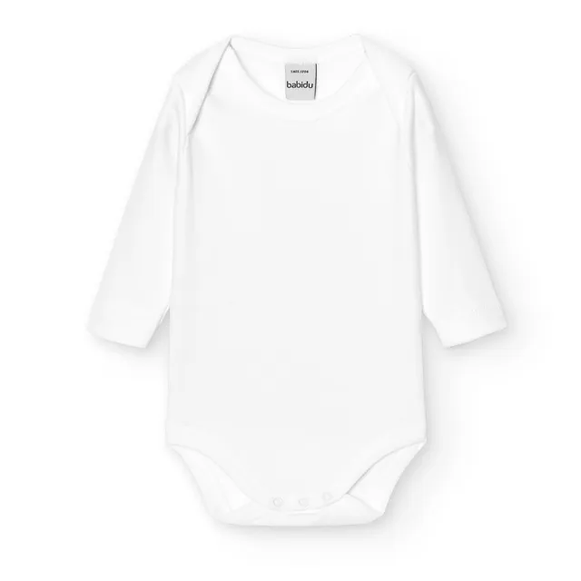 Babidu body maniche lunghe cotone 12 mesi collo americano