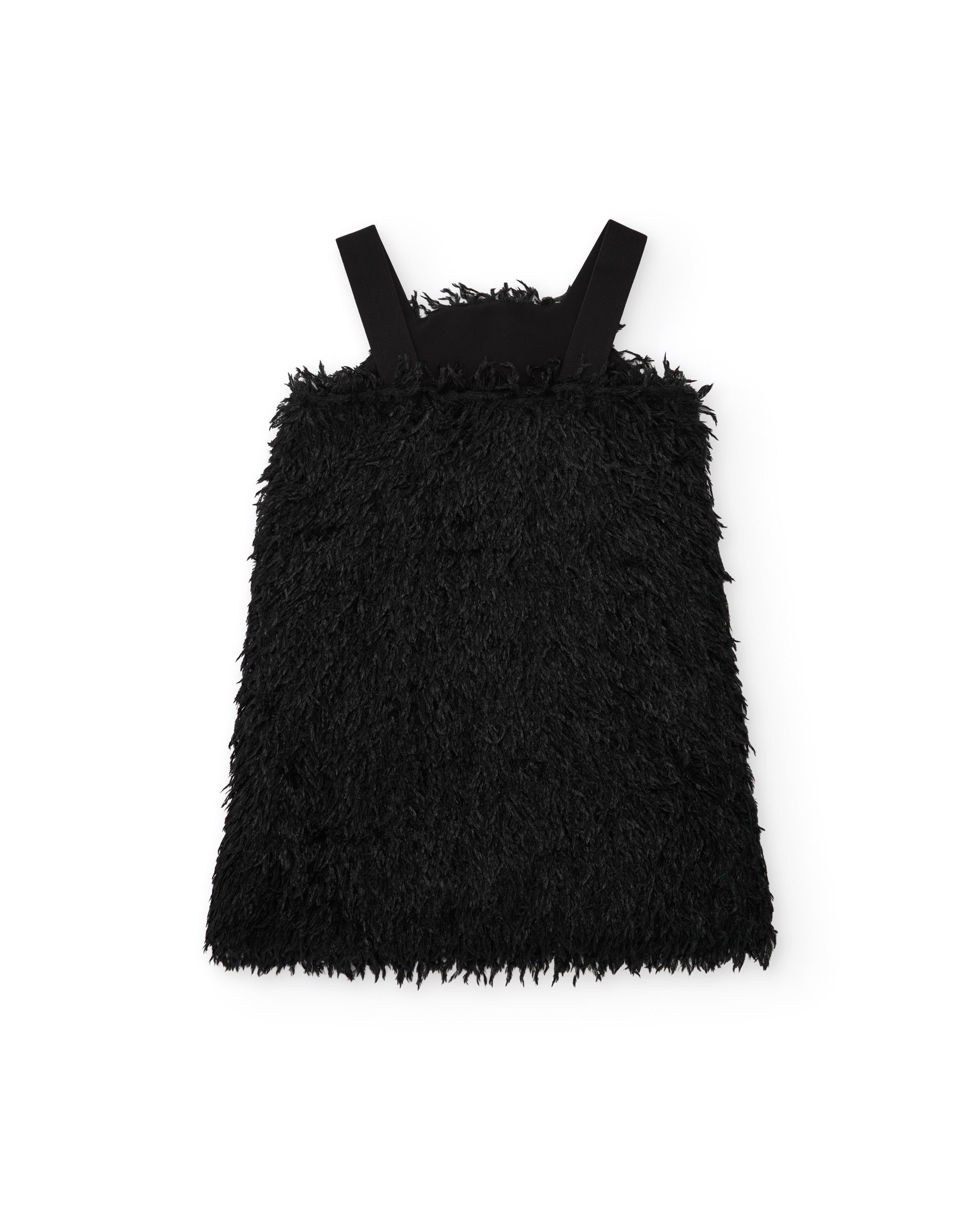 Tuc Tuc Sparkling vestito bambina piume nero spalline