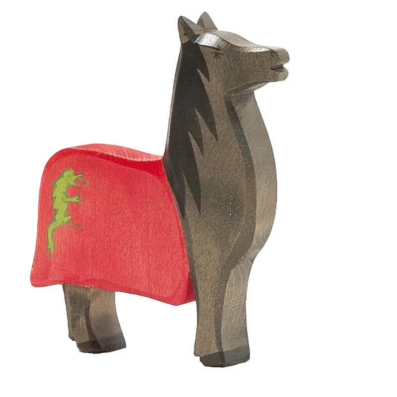 Ostheimer figura legno Cavallo per Cavaliere nero H 15 cm