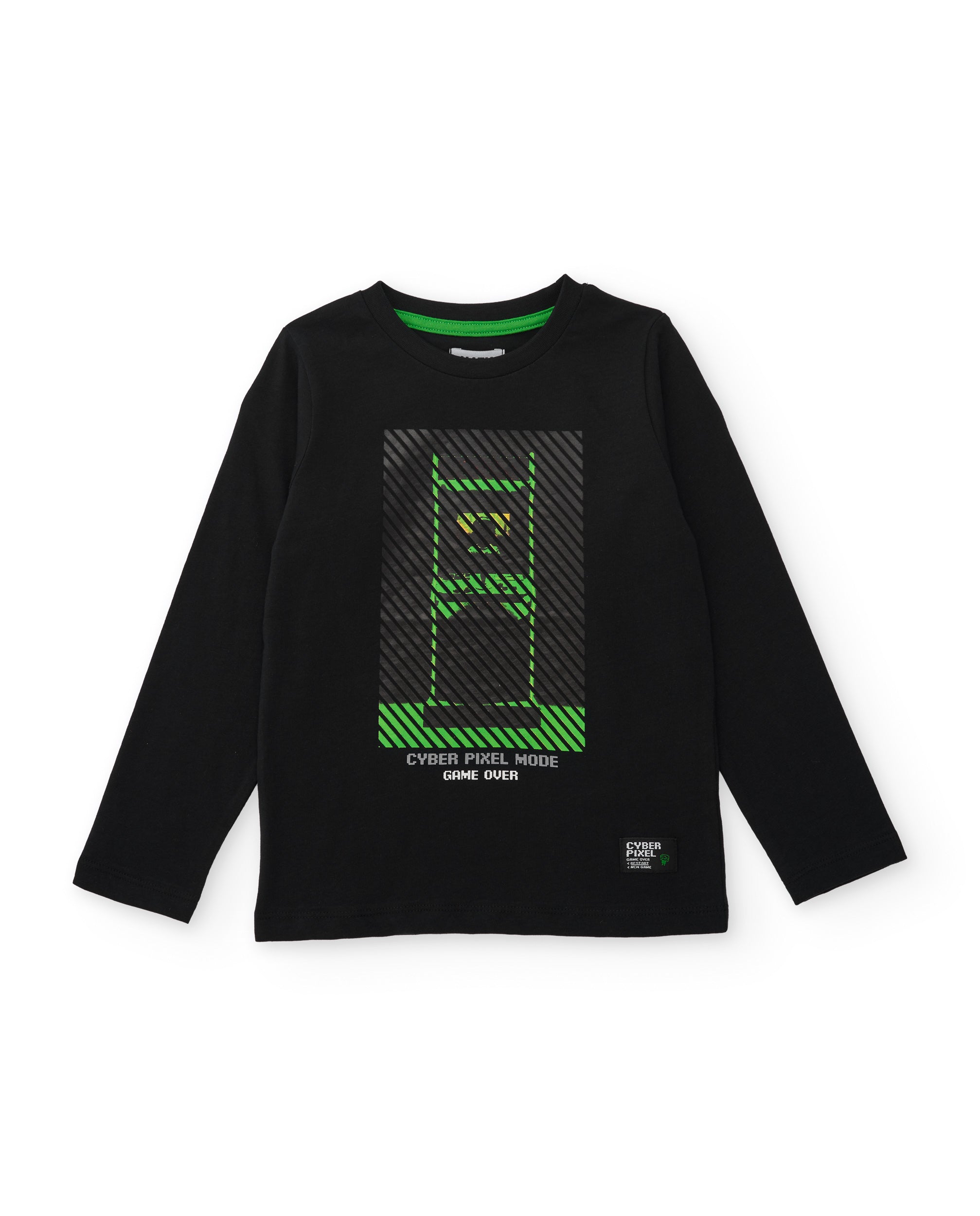 Tuc Tuc Cyber Pixel Mode maglia bimbo nera arcade