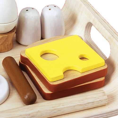 Plan Toys Menu Colazione set gioco legno con vassoio