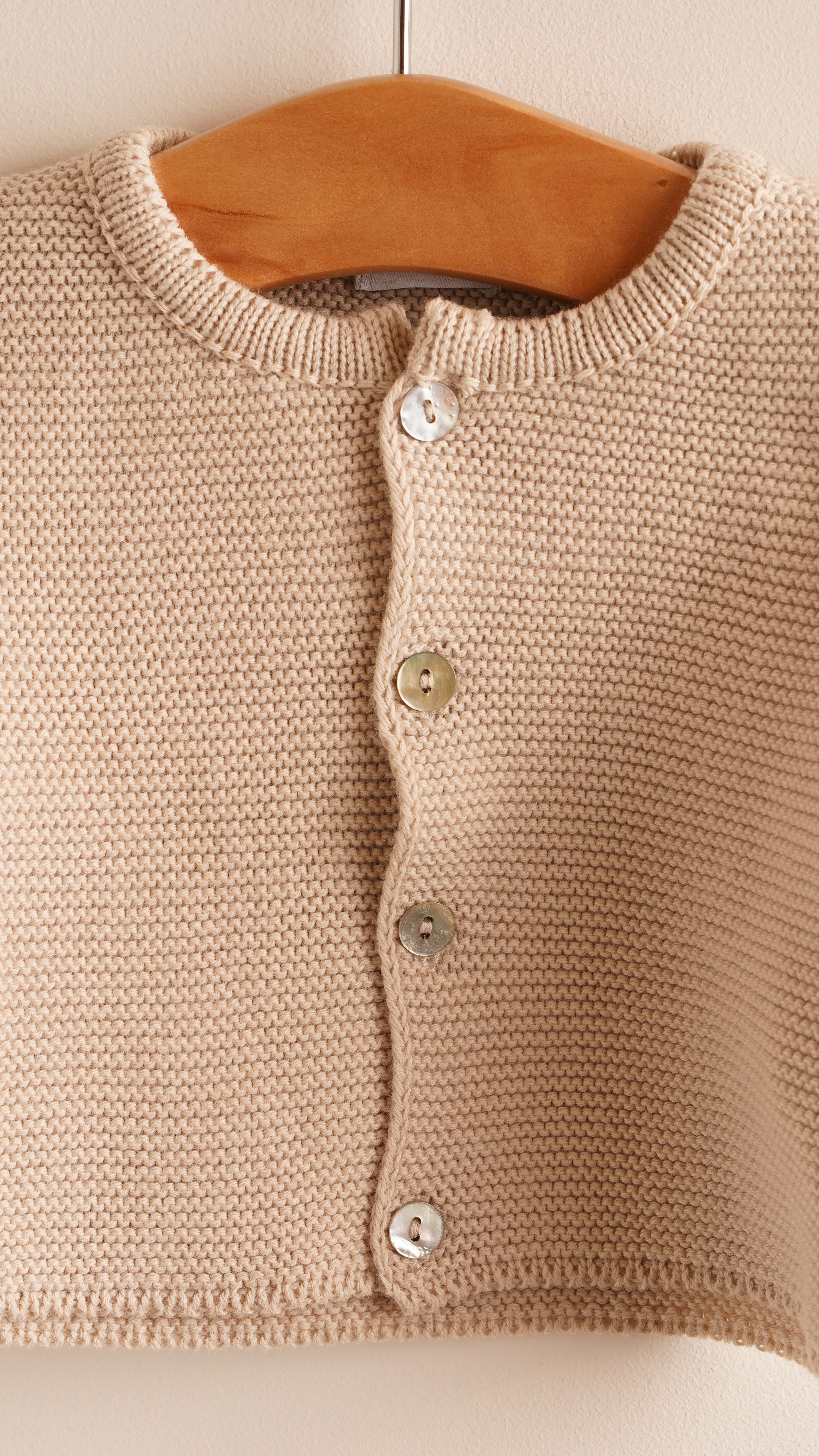 Mebi Giacca Bambino Cotone Beige 100% Cotone