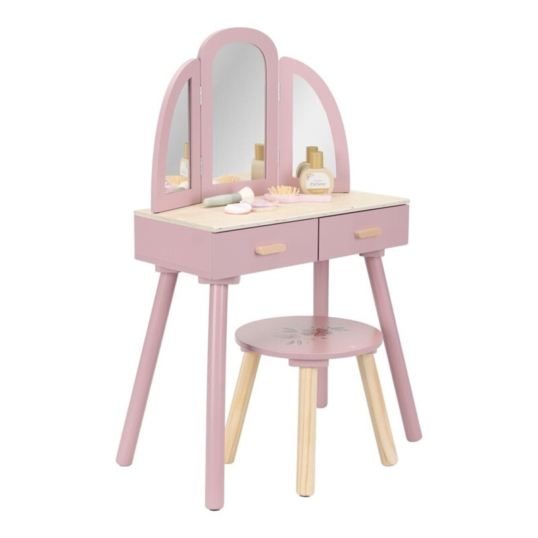 Little Dutch toeletta legno rosa con specchio
