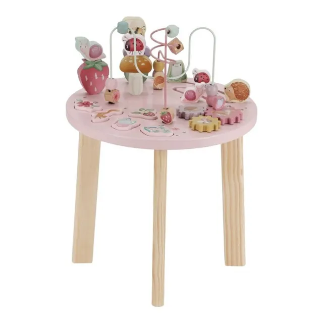 Little Dutch Fairy Garden tavolo attività legno 5 giochi