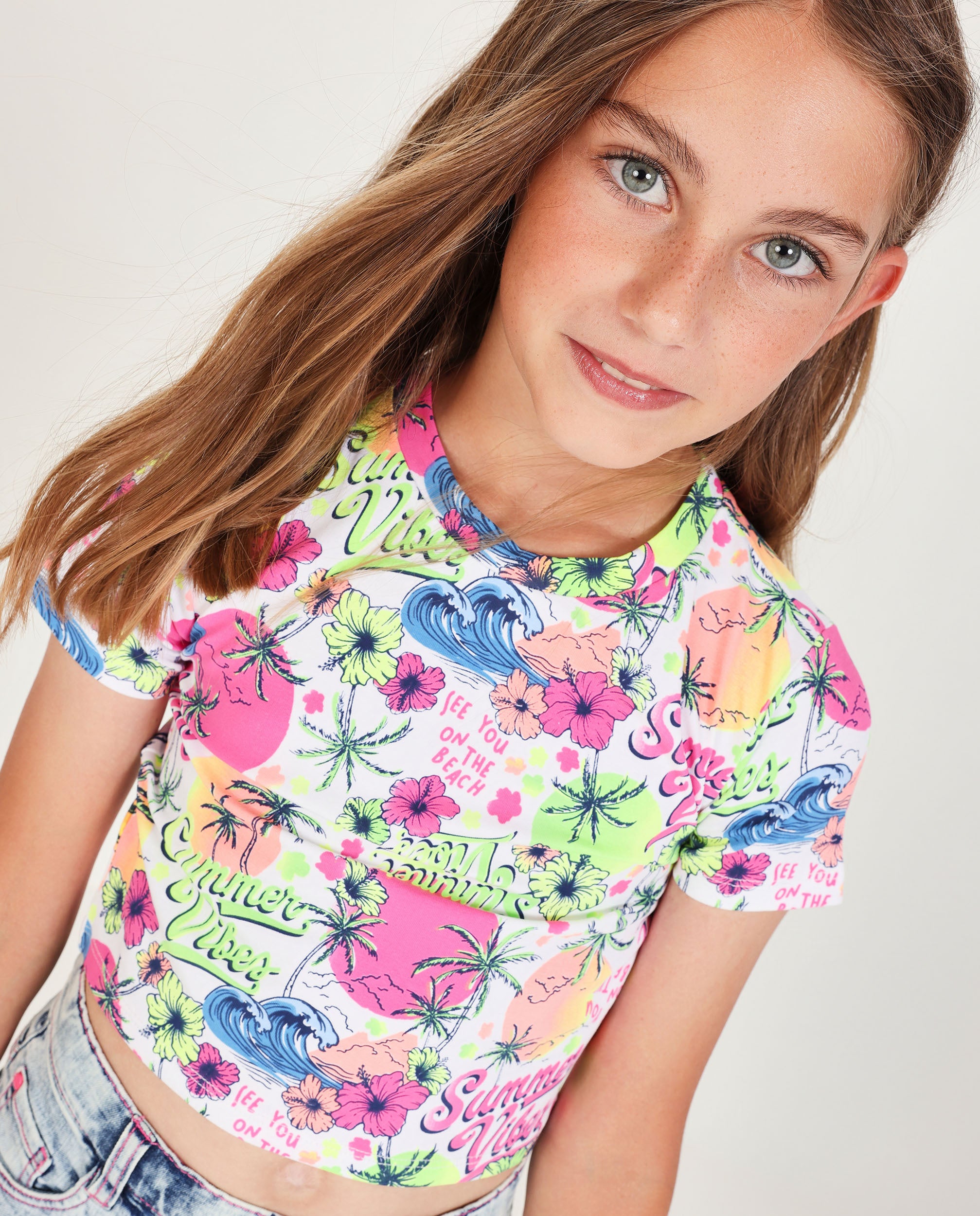 Tuc Tuc t-shirt bambina rosa maglia stampa estate