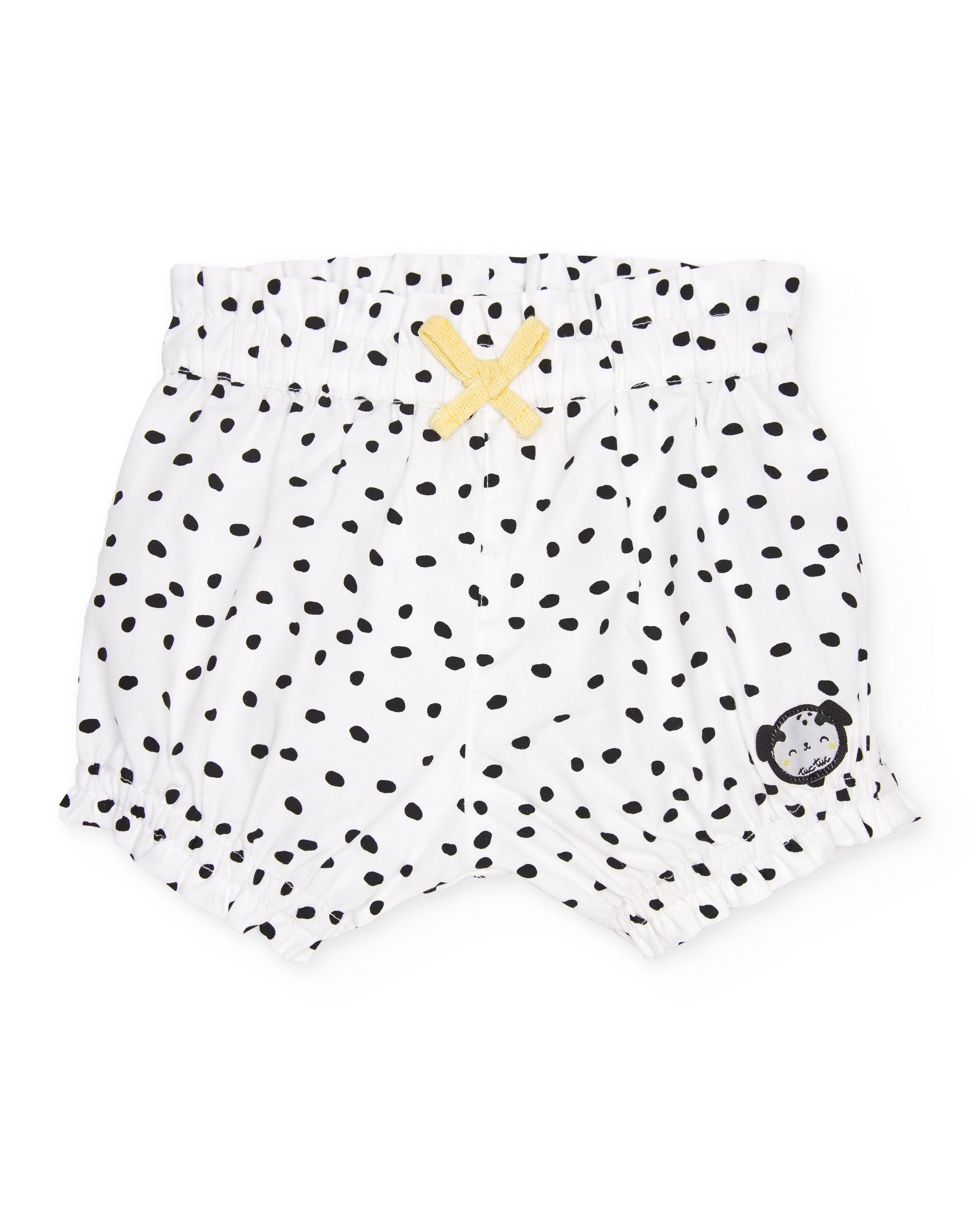 Tuc Tuc completo neonata pois maglietta shorts bianco