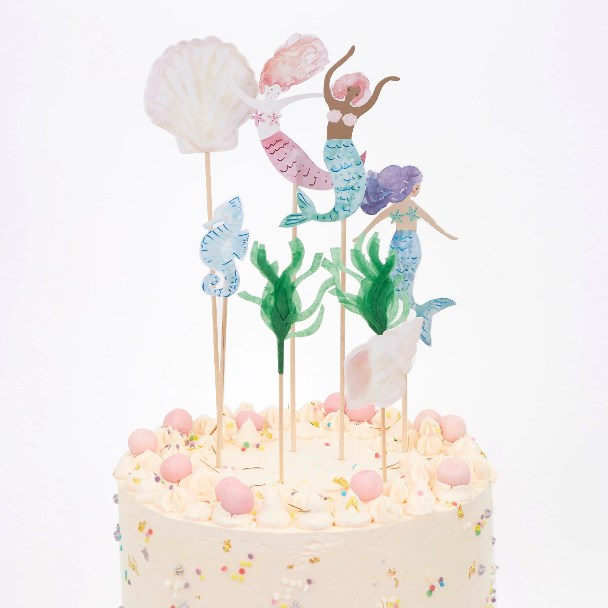 Meri Meri Mermaids topper torta sirena 7 pezzi