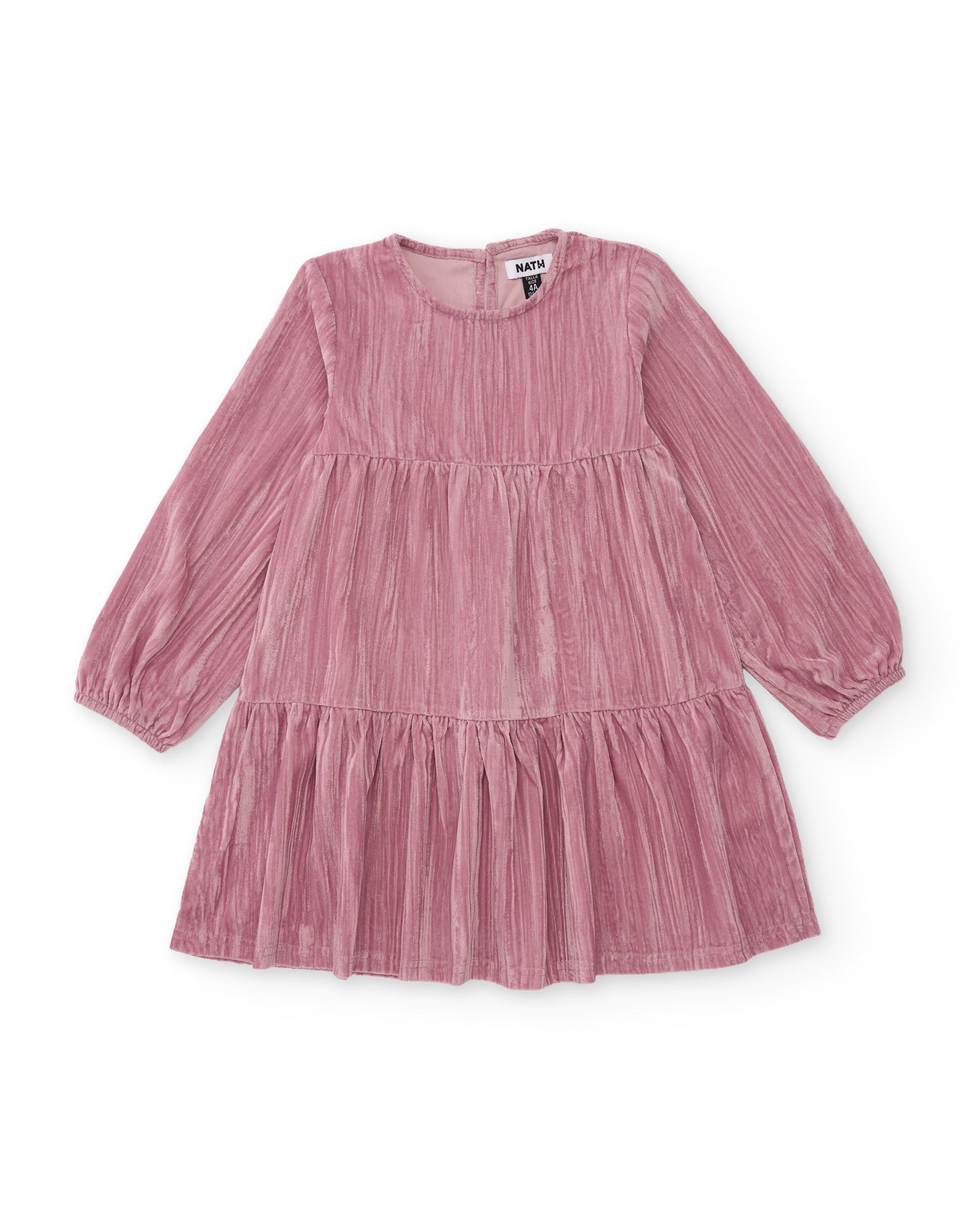 Tuc Tuc vestito bambina raso volant rosa