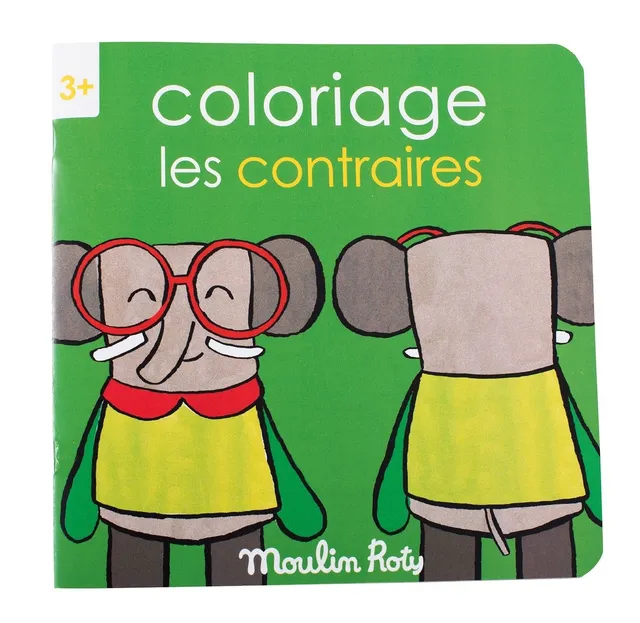 Moulin Roty Popipop quaderno colorare contrari 20 pagine