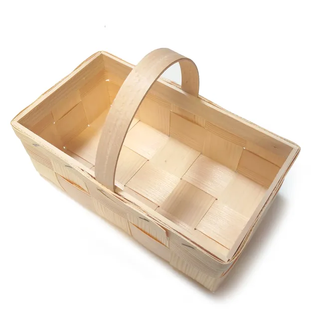 Nestler Cestino Pasqua rettangolare legno 22 cm