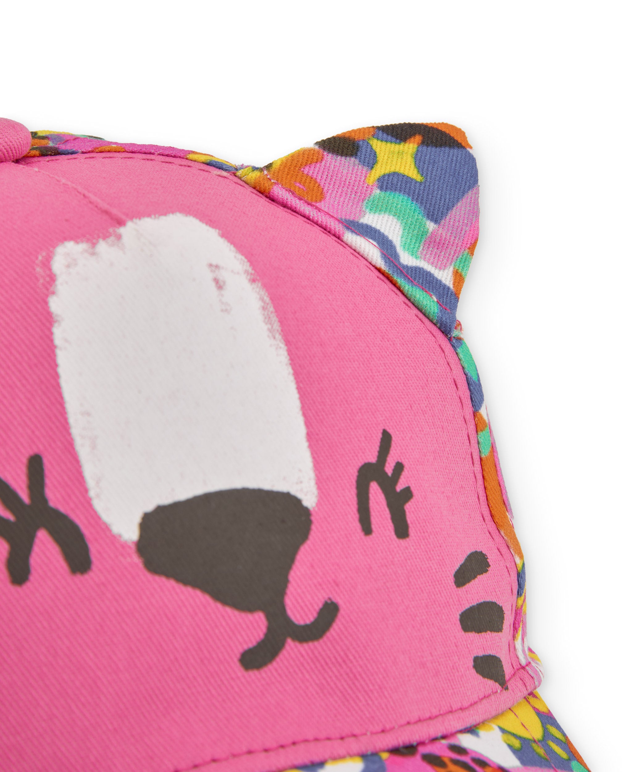 Tuc Tuc cappello bambina rosa con orecchie e visiera