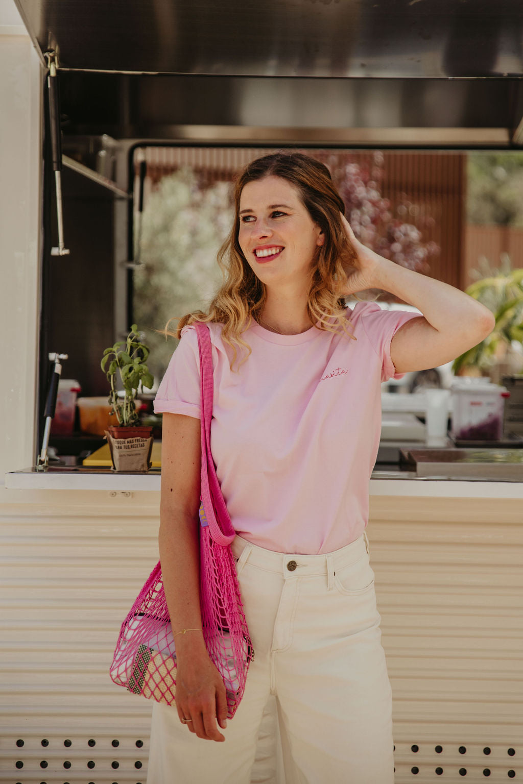 Ella and Rapha MAMASITA t-shirt donna rosa in cotone