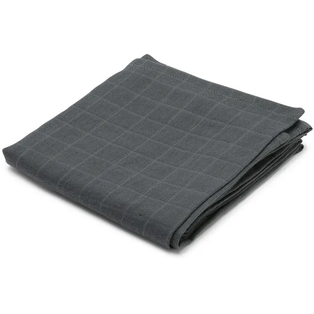 Konges Sløjd telo mussola cotone bio Teal 65x65 cm