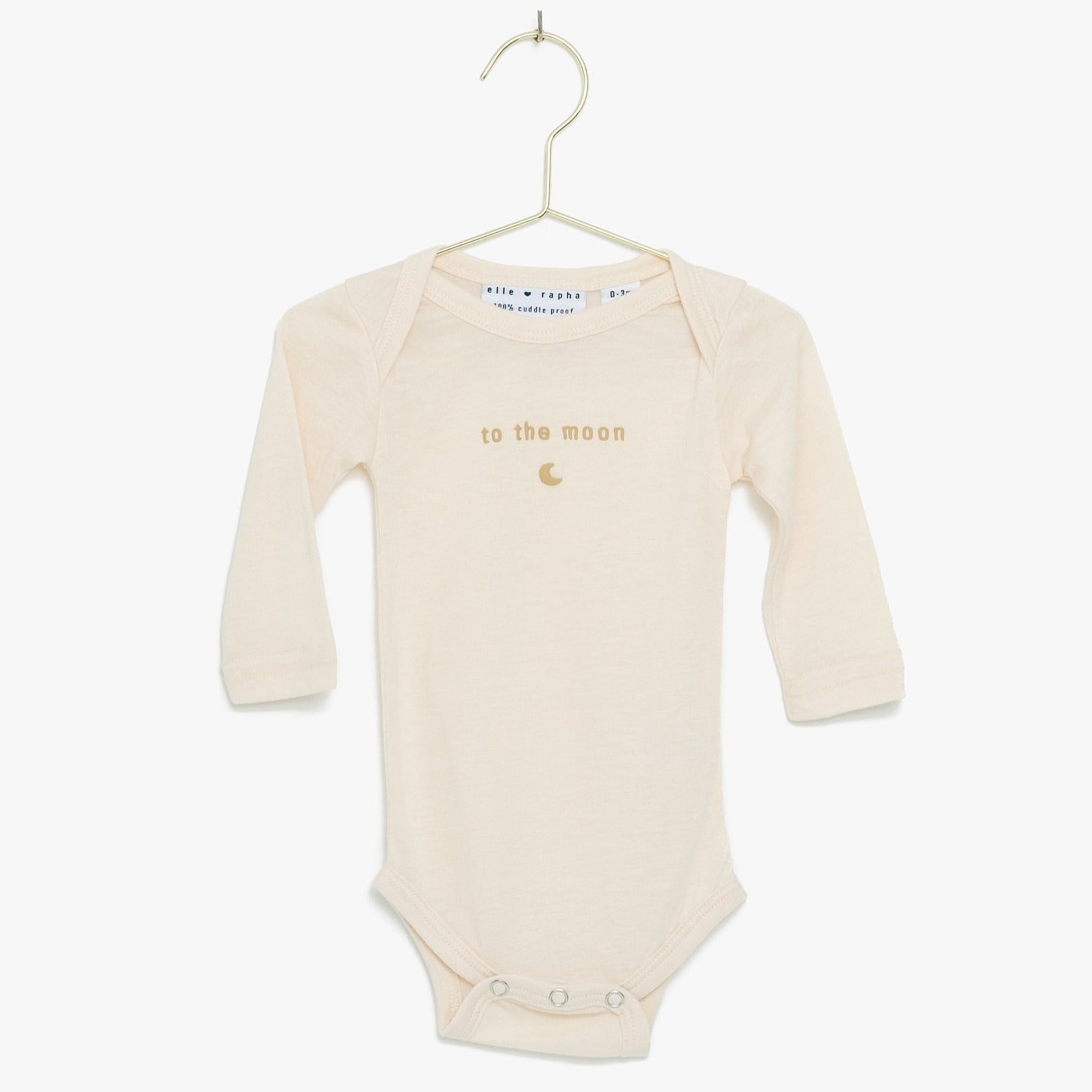 Ella and Rapha To the Moon body avorio neonato cotone